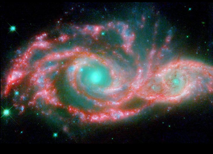 NGC 2207 e IC 2163